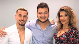 שיר פינטו (במרכז) עם מאור ומירן בוזגלו, צילום: יח"צ