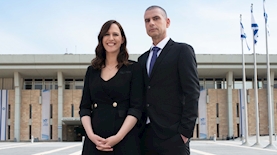 אייל קיציס ויונית לוי - במשדר מיוחד לבחירות 2019, צילום: ירון שילון