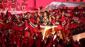 נטע ברזילי במהלך חצי הגמר הראשון של אירוויזיון 2019 בתל אביב, צילום: אורית פניני