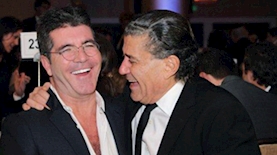 חיים סבן וסיימון קאוול, צילום: יחצ