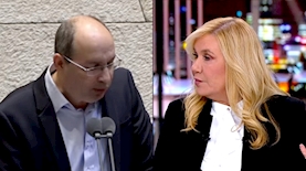 אילה חסון, אבי ניסנקורן, צילום: מסך חדשות 13, מסך ערוץ הכנסת