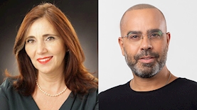 אבי בן טל, יוליה שמאלוב ברקוביץ', צילום: ינאי יחיאל, פייסבוק/מרכז המרצים לישראל