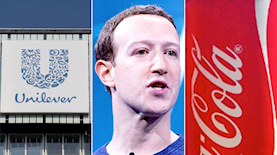פייסבוק, קוקה קולה, יוניליוור, צילום: מתוך אתר קוקה קולה; ויקיפדיה; iStock