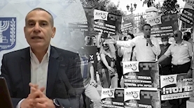 מחאת העצמאים, ערן יעקב, צילום: טל קרישנבאום, פייסבוק/משרד האוצר