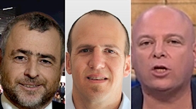 בועז גולן, נתי טוקר, שמעון ריקלין, צילום: מסך ערוץ 20, אייס TV, פייסבוק/שמעון ריקלין