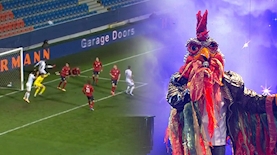 הזמר במסכה, ליגת האומות בכדורגל צ'כיה-ישראל, צילום: מסך קשת 12, מסך רשת 13