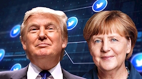 אנגלה מרקל, דונלד טראמפ, צילום: פייסבוק/אנגלה מרקל, freepik