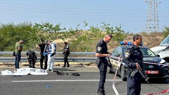 פיגוע ירי בכביש 4, צילום: פלאש 90/ לירון מולדובן