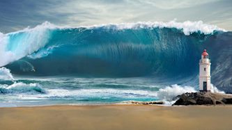 צונאמי-אילוסטרציה, צילום: shutterstock