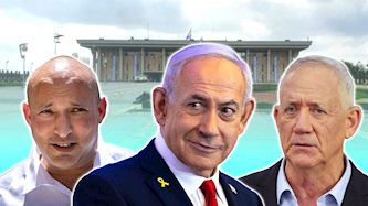 בני גנץ, בנימין נתניהו, נפתלי בנט, צילום: Magma Images, פלאש 90/ טל גל, חיים גולדברג, יונתן זינדל