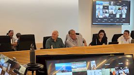 יונה יהב בדיון, צילום: דוברות עיריית חיפה