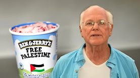 בן אנד ג'ריס, גלידת פלסטין-אילוסטרציה, צילום: shutterstock, יוטיוב/ Sky News