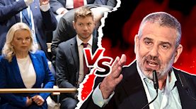 ינון מגל, שרה ויאיר נתניהו, צילום: פלאש 90/ אריה לייב אברמס, shutterstock