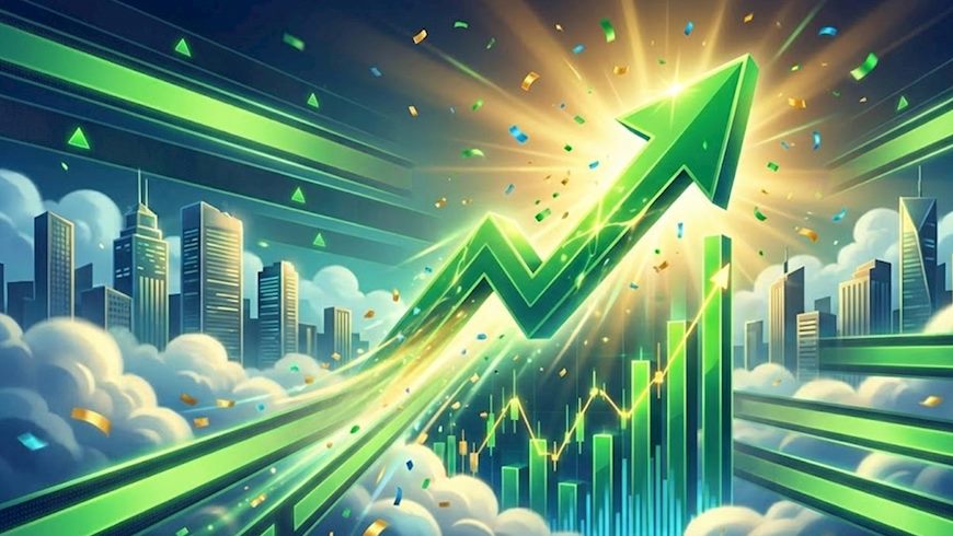 מניות עולות-אילוסטרציה AI