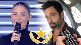 יהודה לוי ולירון ויצמן, צילום: מסך רשת 13, מסך קשת 12