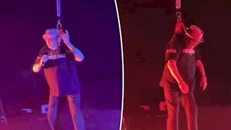 הראפר פיט בואודיץ' התעלף בהופעה, צילום: מתוך הטוויטר Rod Ryan Show