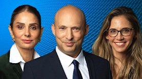 נפתלי בנט, לירן אבישר, קרן טרנר, צילום: טוויטר: Naftali Bennett נפתלי בנט