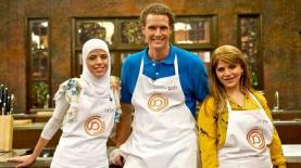 שלישיית גמר 'מאסטר שף 3', ג'קי אזולאי, סלמה פיומי ותום פרנץ (צילום: רועי ברקוביץ'), צילום: צילום: רועי ברקוביץ'