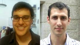 תומר אביטל (מימין) ורותם סלע, יוזמי 'סקר הדוברים הראשון', צילום: יח"צ