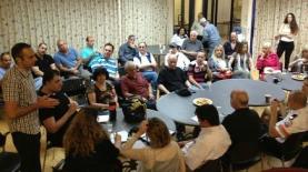 תא כתבי חיפה ואגודת העיתונאים בעיר, בכנס הבוקר (צילום: יואב איתיאל, מגזין המושבות), צילום: צילום: יואב איתיאל, מגזין המושבות