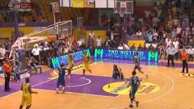 מכבי תל אביב מפסידה להפועל חולון, אמש במסגרת המחזור הראשון של ליגת העל (צילום מסך: ערוץ 1), צילום: צילום מסך: ערוץ 1