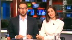 עורך חדש ל'חדשות הלילה' עם דוריה למפל וליאור פרידמן (צילום מסך: ערוץ 2), צילום: צילום מסך חדשות 2