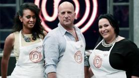 שלישיית הגמר של 'מאסטר-שף': נוף עתאמנה-אמסעיל, עידו קרוננברג  ומסרט וולדמיכאל (צילום: עודד קרני), צילום: עודד קרני