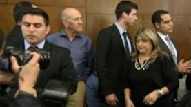 שולה זקן אהוד אולמרט בבית משפט, השנה ( צילום מסך חדשות וואלה), צילום: צילום מסך חדשות וואלה