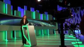 אולפן ערוץ 9, בעת מבזק חדשות (צילום: אייסTV), צילום: אייסtv