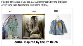 פוסט של ברק פרידמן על עמוד הפייסבוק הבינלאומי של ZARA, צילום: ברק פרידמן