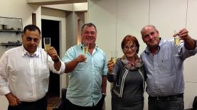 דרורי ארועטי ברמן. מימין: דודי ברמן, טובית שלומי, יוסי ארועטי ויורם דרורי, צילום: יח"צ