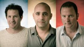 abagada. מימין: גיל יונס, איל חן וקובי פרנקנטל, צילום: יח"צ