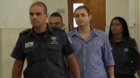 ערן מלכה בדרך להקראת גזר הדין, צילום: צילום מסך: חדשות 2