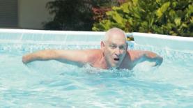 משה גרטל בקמפיין של Bestway, צילום: שוקה כהן