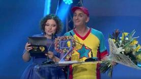 יובל המבולבל בטקס אנשי השנה של ערוץ 9, צילום: צילום מסך