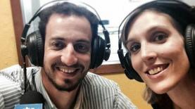 ענהאל שמואלי ובעלה עקיבא, ברדיו גלי ישראל, צילום: יח"צ