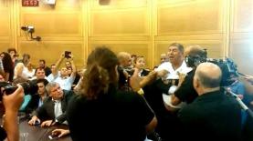 עובדים זועמים בישיבת ועדת הכלכלה על תאגיד השידור הציבורי, צילום: דוברות הכנסת