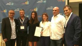 צאלה וקסמן גונן מקבלת את פרס 'כוכב העיר' בכנס דוברי הרשויות המקומיות, צילום: יח"צ