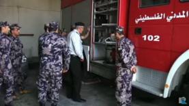 צוות כבאים פלסטיני, צילום: מסך: מתוך הסרט 'קווי אש'