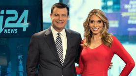 i24news. דייויד שוסטר ומישל מקורי, צילום: יח"צ