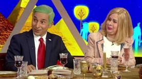 בני הזוג נתניהו ב'ארץ נהדרת', צילום: מסך: קשת, ערוץ 2