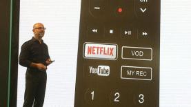 מנכ"ל פרטנר איציק בנבנישתי בהשקת פרטנר TV, צילום: אלכסנדר כץ