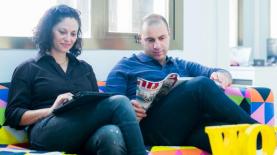 קניבל מדיה. רז אבן צור ורוית בכמן, צילום: יח"צ