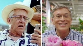 אבשלום קור וגידי גוב במצעד הפרסומות של אייס, צילום: מסך