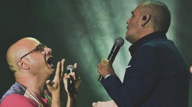 ישי לוי וקובי אוז, צילום: שחר זילברשטיין