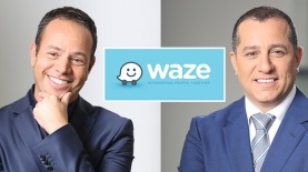 משה דבי ורון שלי. Waze, צילום: יח"צ