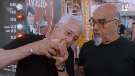 אהרוני וגידי במסע בארה"ב, צילום: מסך: רשת 13