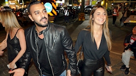 הזמר איתי לוי ובת זוגו הדר חיון, צילום: אמיר מאירי