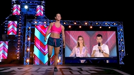 ספיר מאיר פישנזון שסיימה את המסלול בנינגה ישראל, צילום: מסך: קשת 12