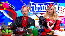 הדמויות של שרה ויאיר נתניהו בארץ נהדרת, צילום: מסך: קשת 12